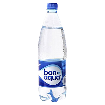 Вода "БонАква" (BonAqua) 1л, газ, пэт (12 шт/уп)
