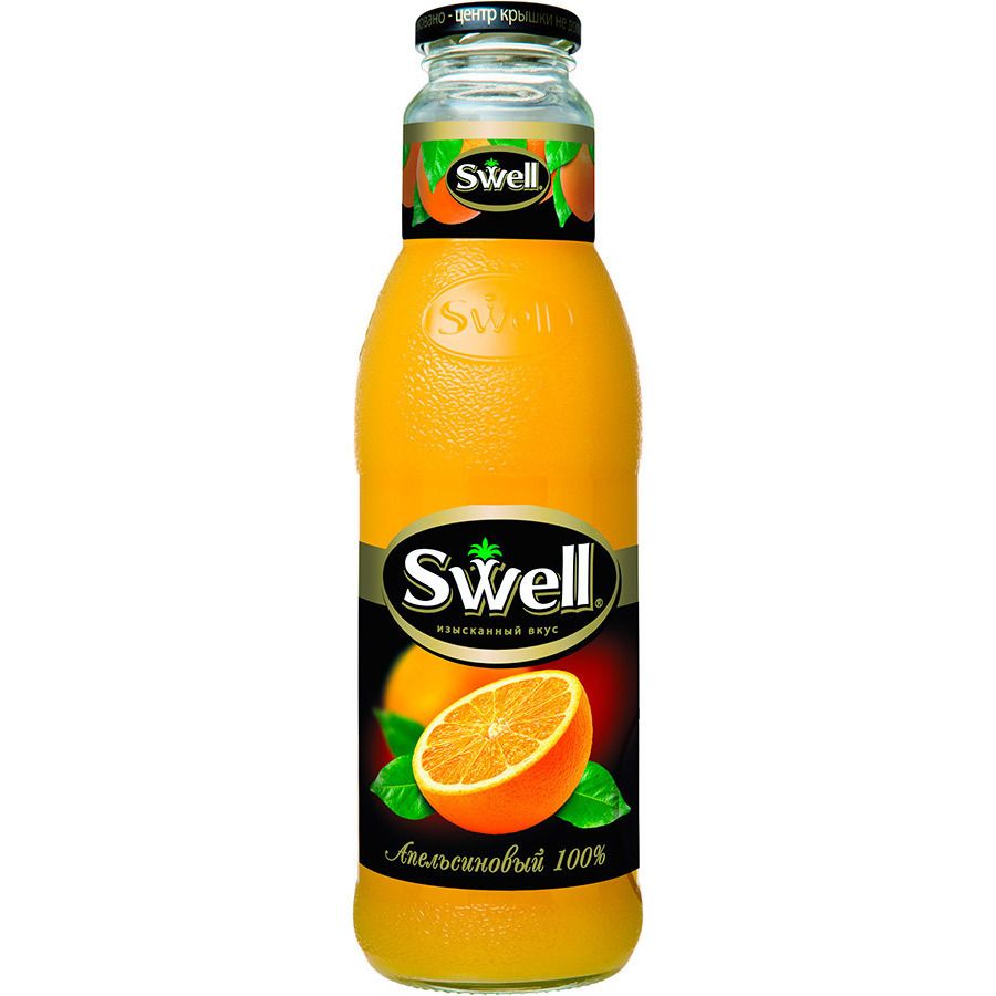 Сок "Свелл" Апельсин (Swell) 0,75л, стекло (6 шт/уп)