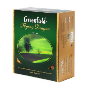 Чай "Greenfield" (Гринфилд) Зеленый, Flying Dragon (100 пак.)