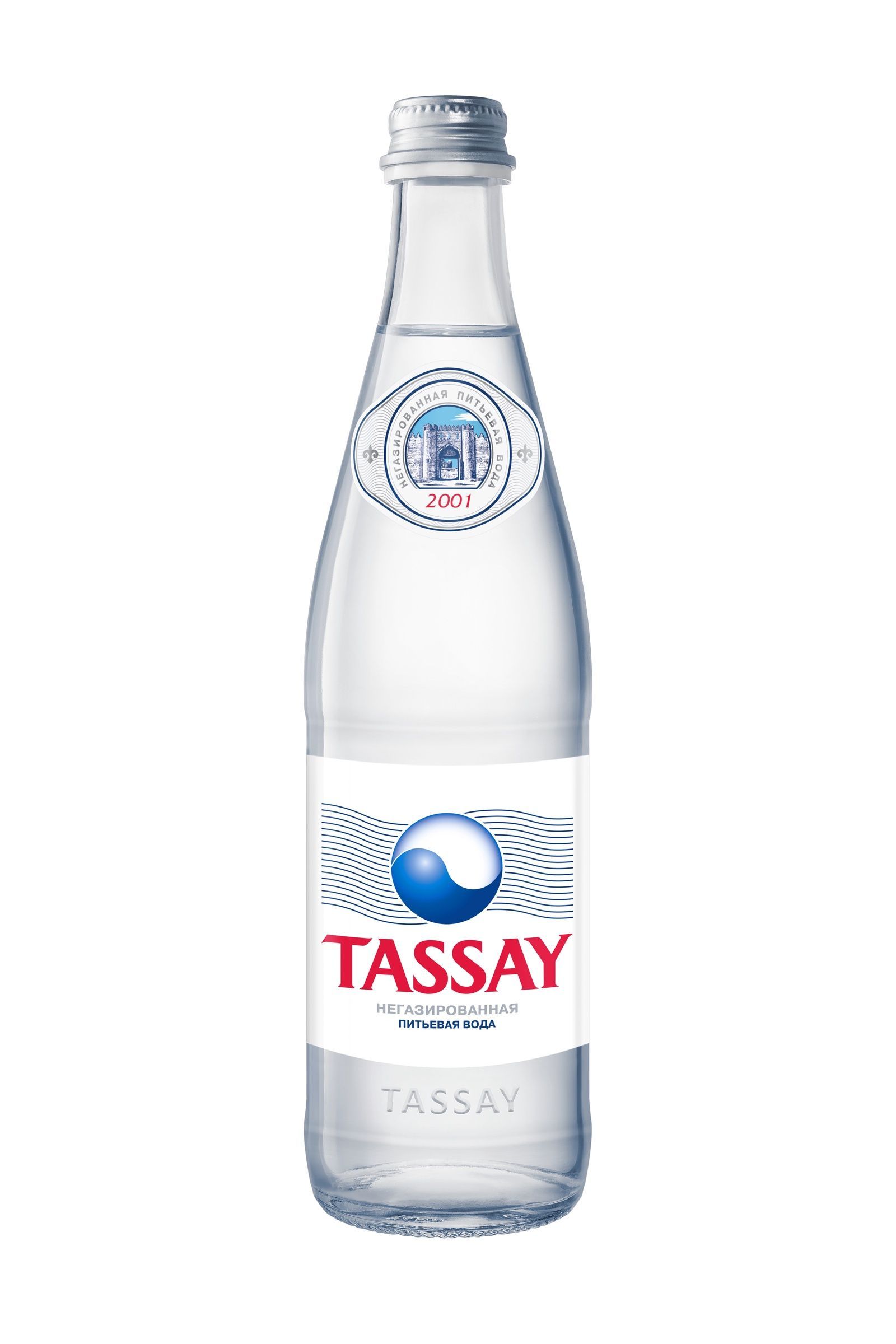 Вода Природная минеральная "TASSAY" (Тассай) 0,5л без/газ стекло (12 шт/уп)