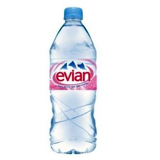 Вода "Эвиан" (Evian), 1л без газа, пэт (12шт.)