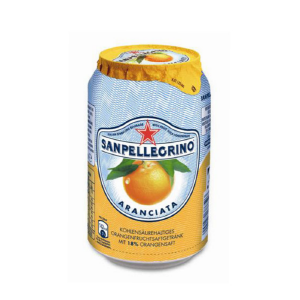 Напиток Sanpellegrino Aranciata, 0,33л, с газом, ж/б, 6 шт/уп 