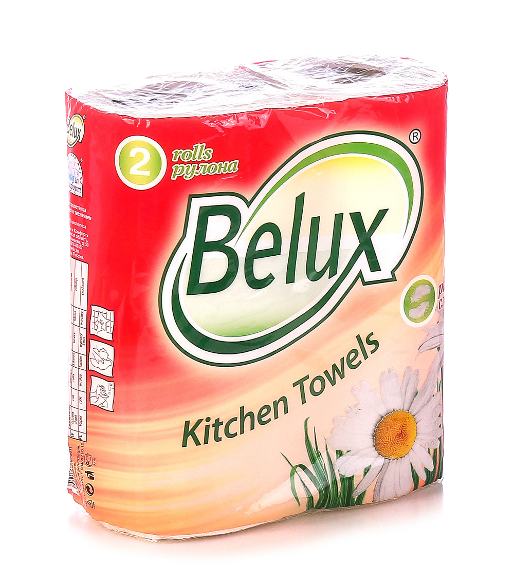 Полотенце бумажное Belux 2-х слойные (2 шт/уп) 