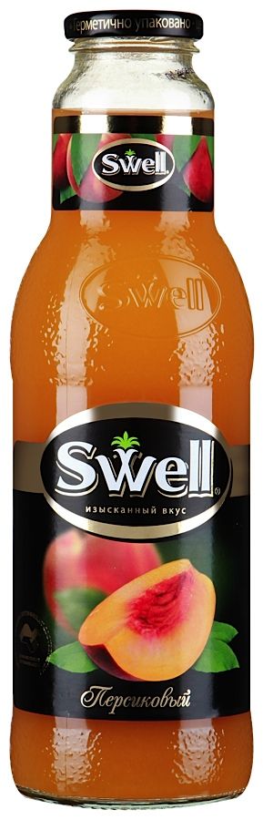 Сок Swell Персик, 0,75л, стекло (6шт/уп)