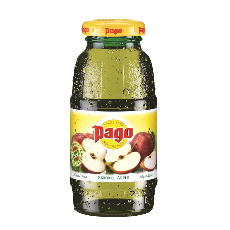 Сок Pago Яблоко 0,2л стекло (24 шт/уп)