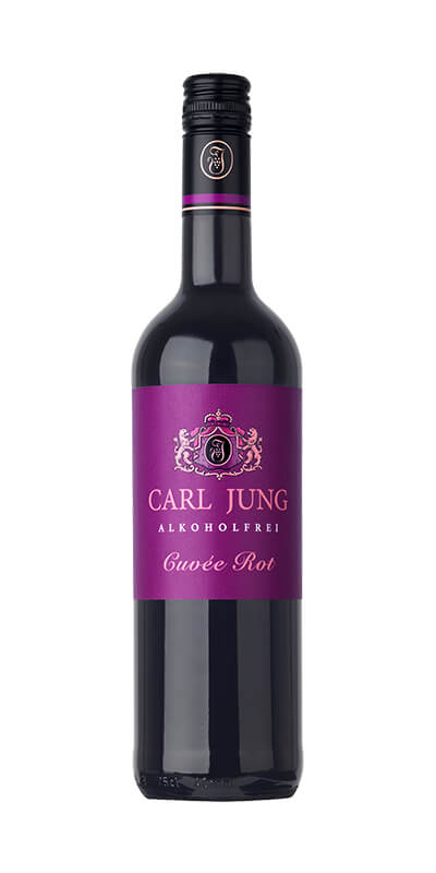 Безалкогольное вино "Carl Jung - Selection Rot" Полусухое, Красное 0,75л, стекло (6 шт/уп)