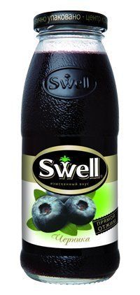 Сок "Свелл" Черника (Swell) 0,25л, стекло (8 шт/уп)