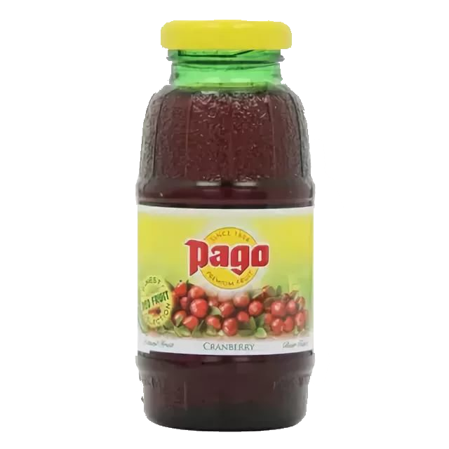 Сок Pago Клюква 0,2л стекло (24 шт/уп) 