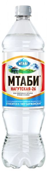 Вода Мтаби (Нагутская-26) 1,25л газ пэт (6 шт/уп)