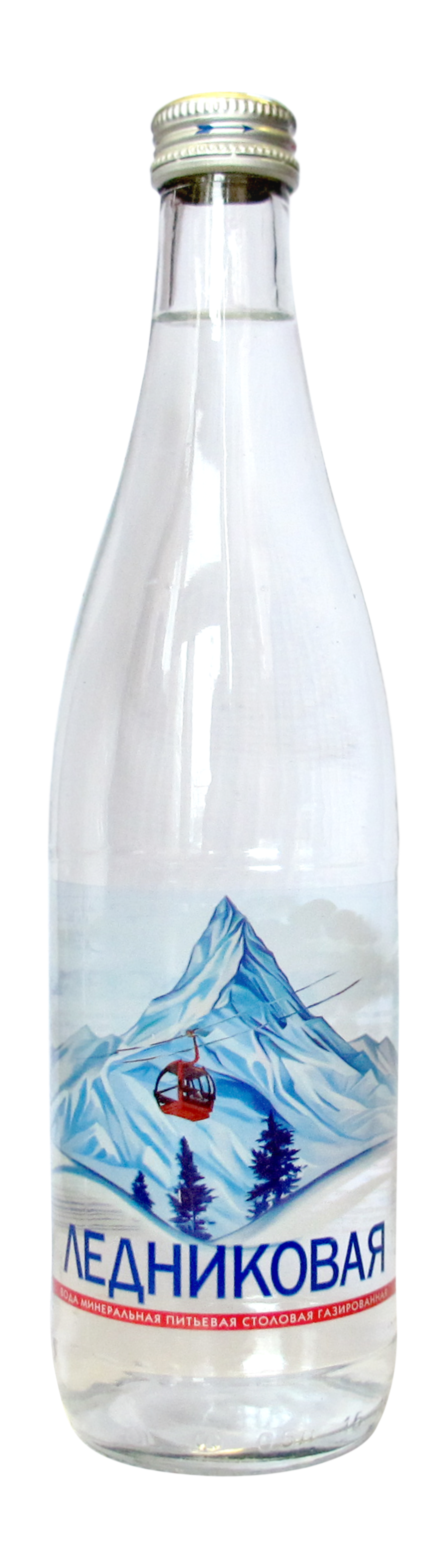 Вода "Ледниковая" 0,5 газ стекло (20 уп/уп)