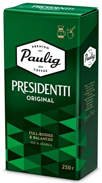 Кофе "Paulig" (Паулиг) Presidentti Original, молотый, 250 гр.