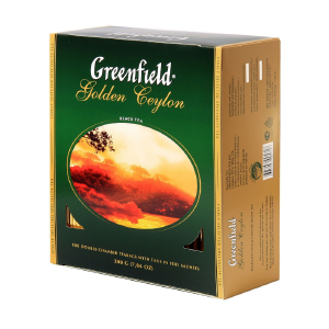 Чай "Greenfield" (Гринфилд) Черный, Golden Ceylon (100 пак.)