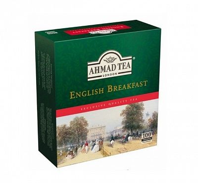 Чай "Ahmad" (Ахмад) Черный, English Breakfast Tea (100 пак.)
