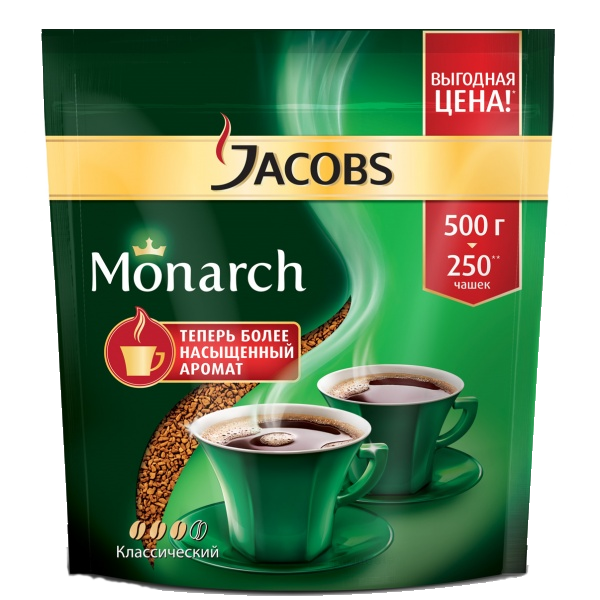 Кофе Jacobs (Якобс) Монарх растворимый 500 гр 