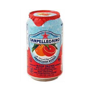 Напиток Sanpellegrino Aranciata Rossa, 0,33л, с газом, ж/б, 6 шт/уп 