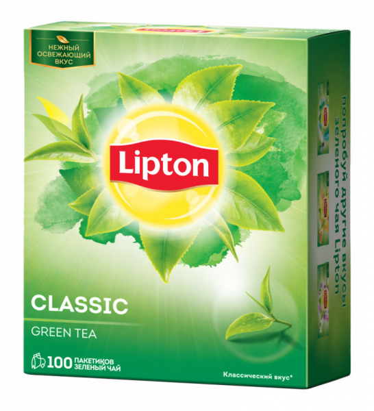 Чай "Lipton" Green Tea (Липтон) Зеленый (100 пак.)